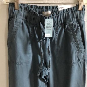 ANN TAYLOR LOFT JOGGER HIGH RISE PETITE XS